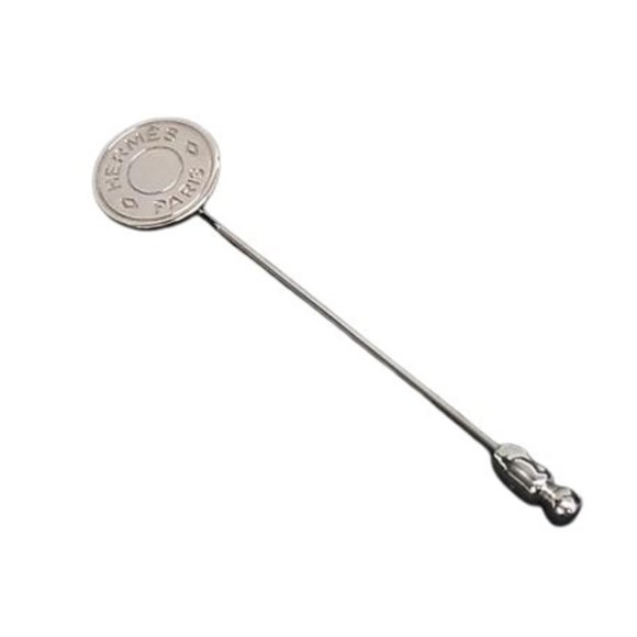 HERMES Hermès Serie Pin Brooch - Silver Metal for Men and Women - Picture 1 of 3